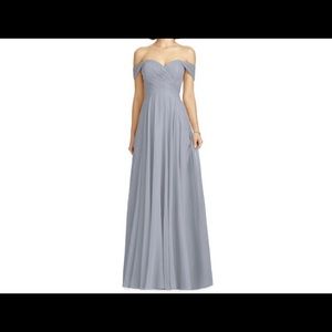 Lilac strapless prom or bridesmaid dress